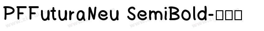 PFFuturaNeu SemiBold字体转换